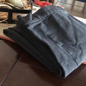 💫 Grey Fitted Legging Dress Pants Cropped